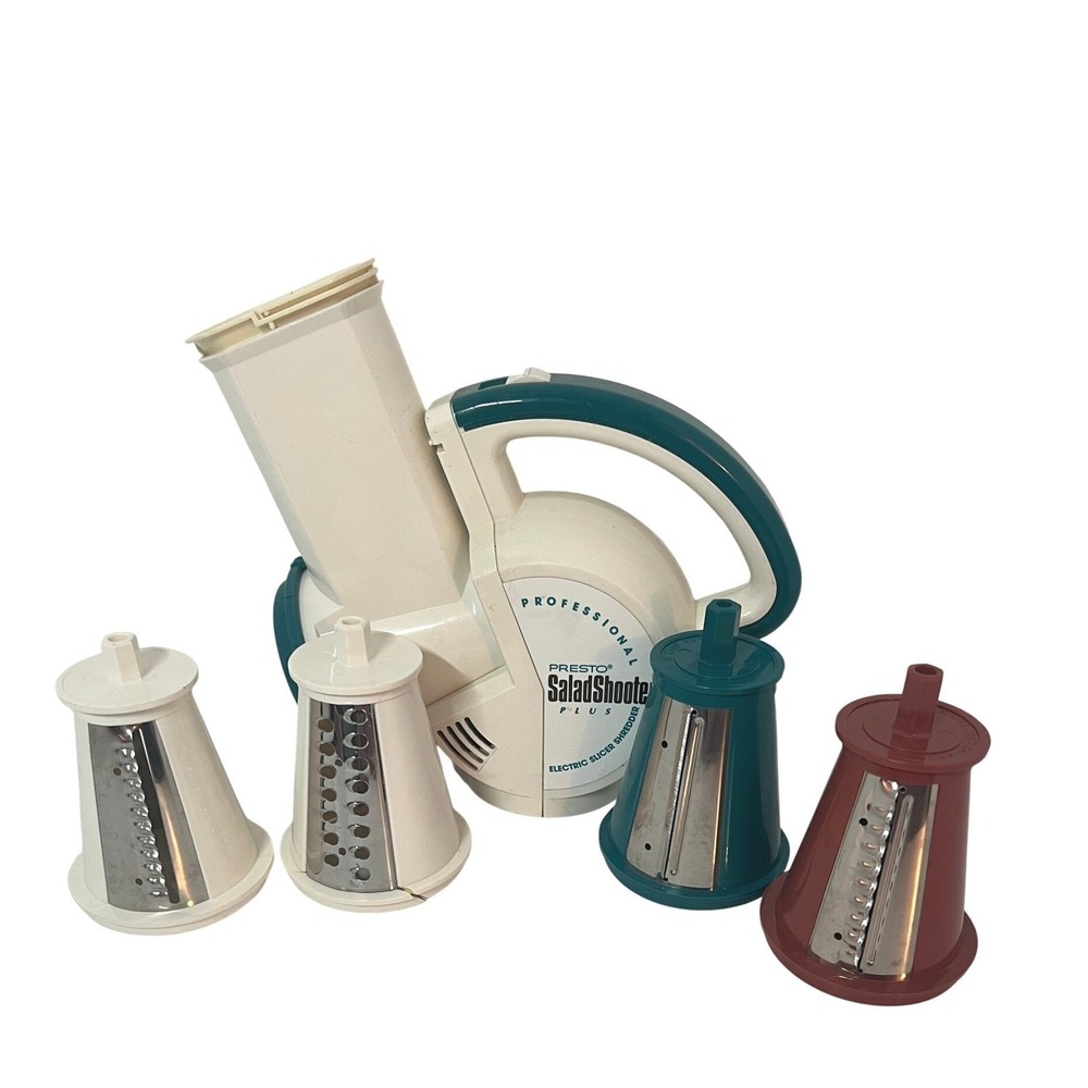 Presto Electric SaladShooter Plus Slicer Shredder Professional 1994 Vintage